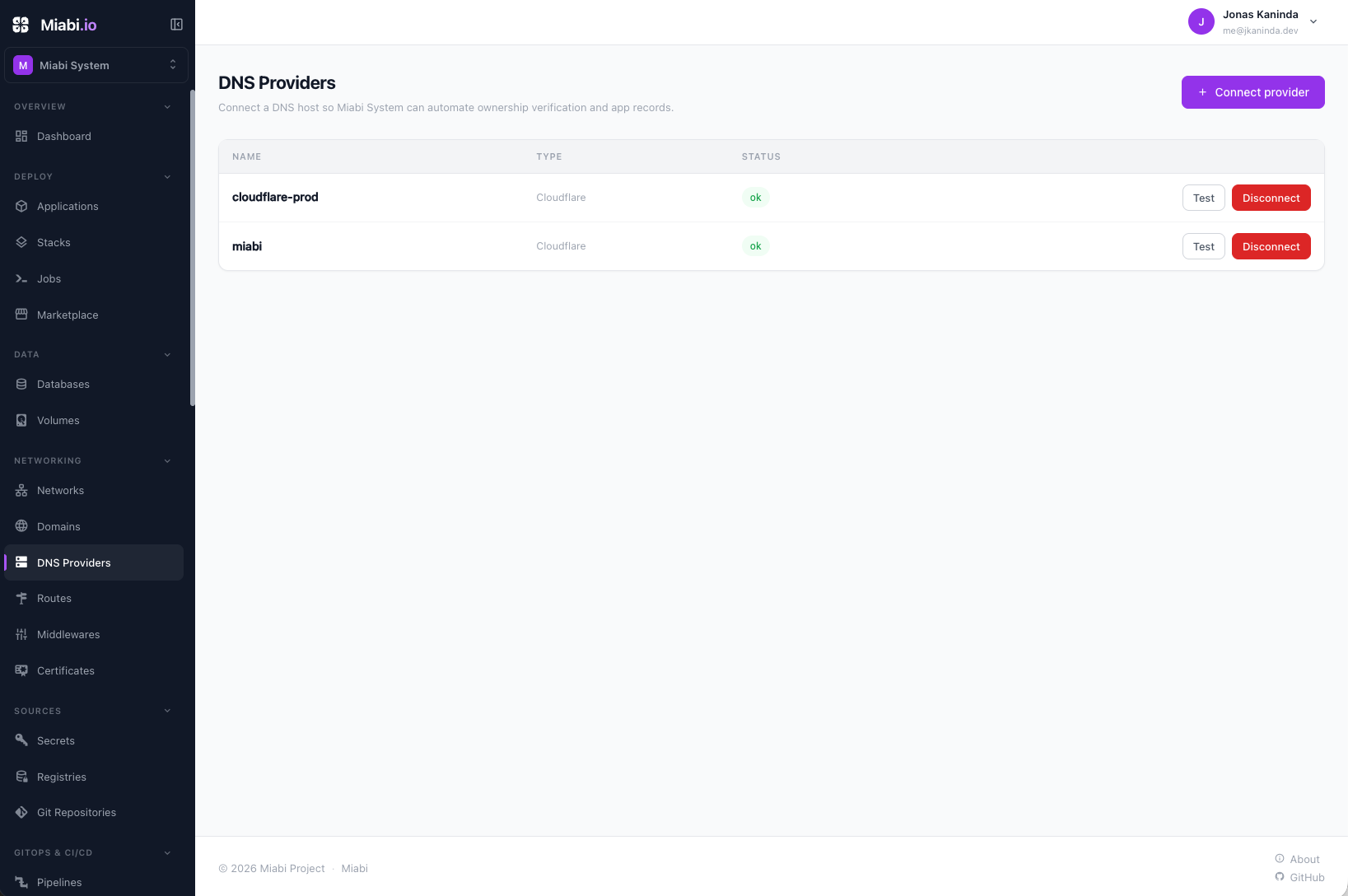 DNS providers